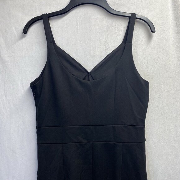 CURLBIUTY Ruched Body-con V-neck Spaghetti Pencil Dress Women Medium Black New - Picture 11 of 14